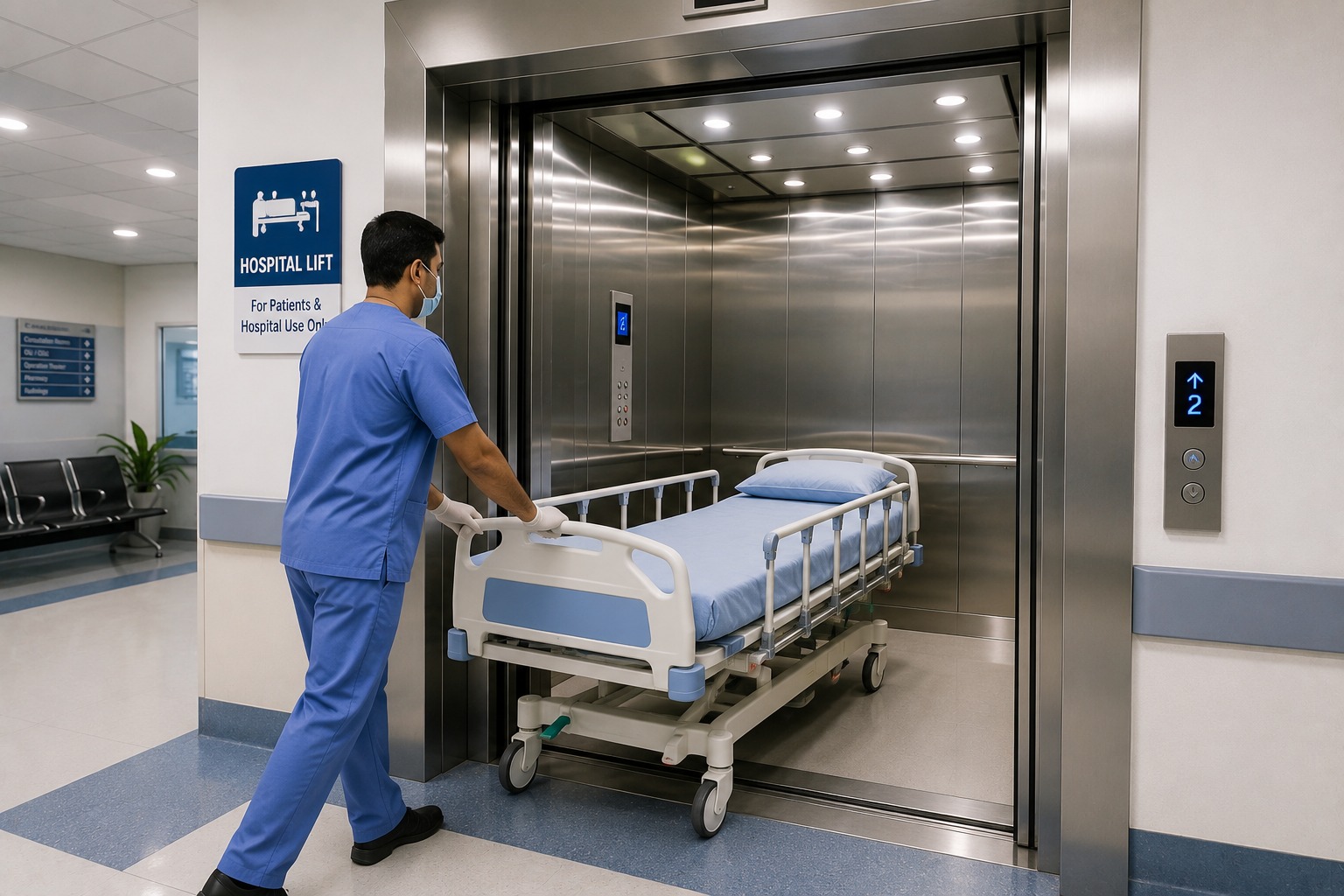 Hospital Lift Dealer and Manufacturer in Mohali